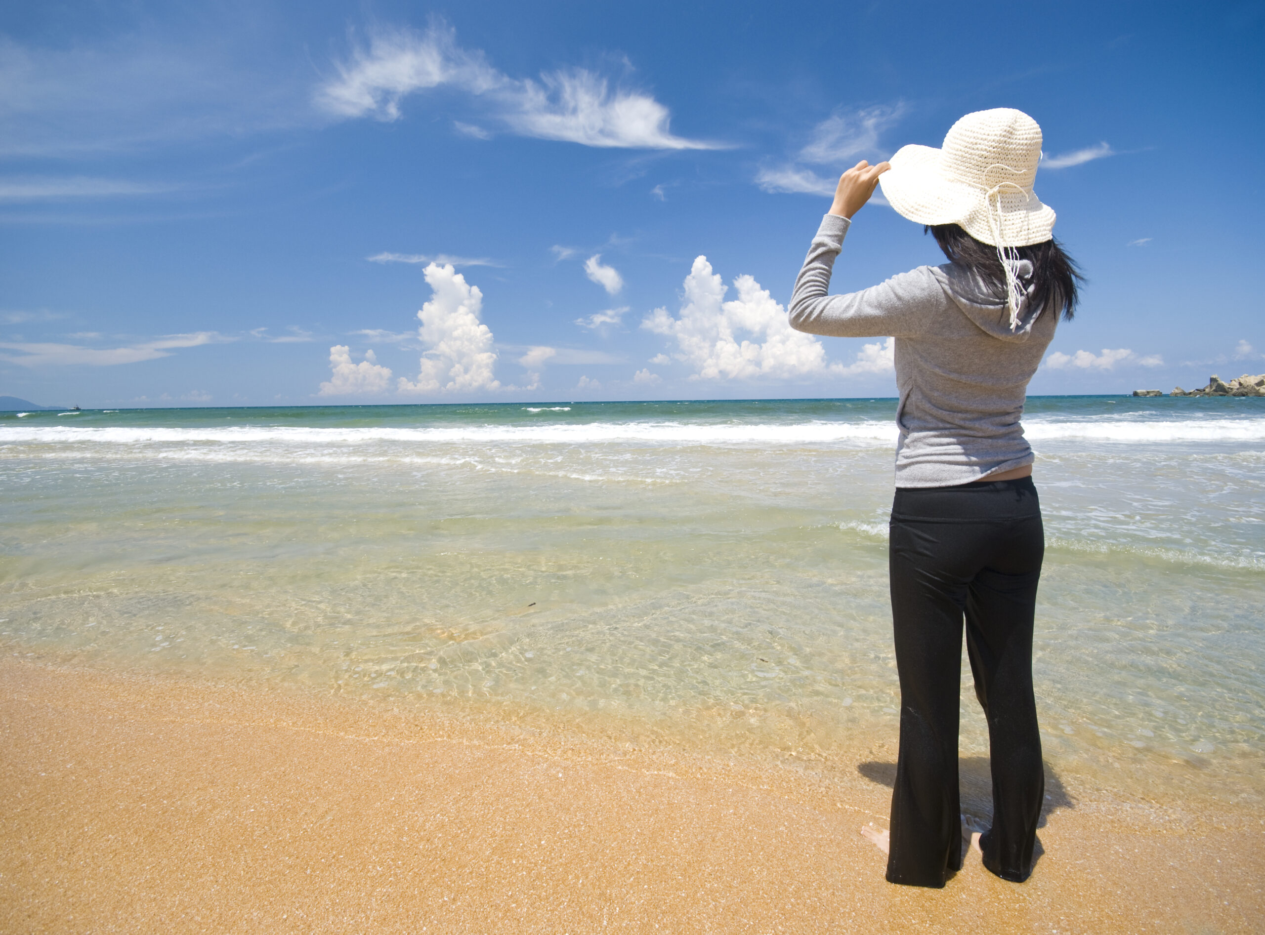 Woman on beach